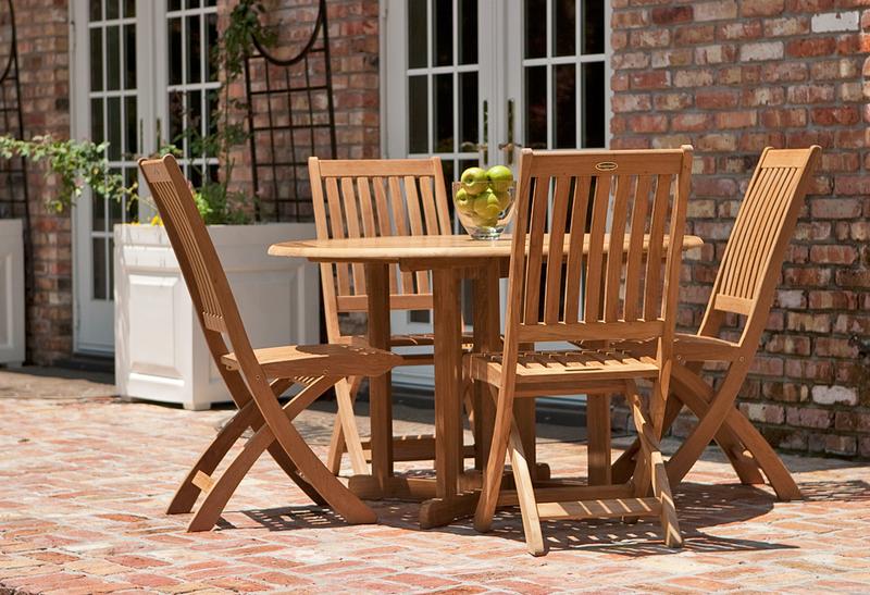 alt="Barbuda Teak Folding Chair - Picture E"