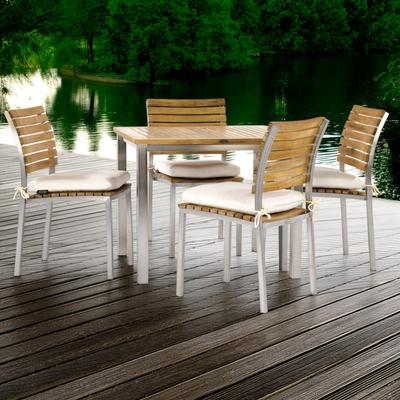 5 pc Vogue Bistro Square Dining Set