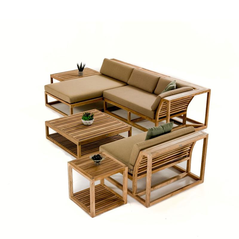 alt="18800RFDP Refurbished Maya Ottoman Coffee Table with Maya Deep Seating Set aerial view on white background"