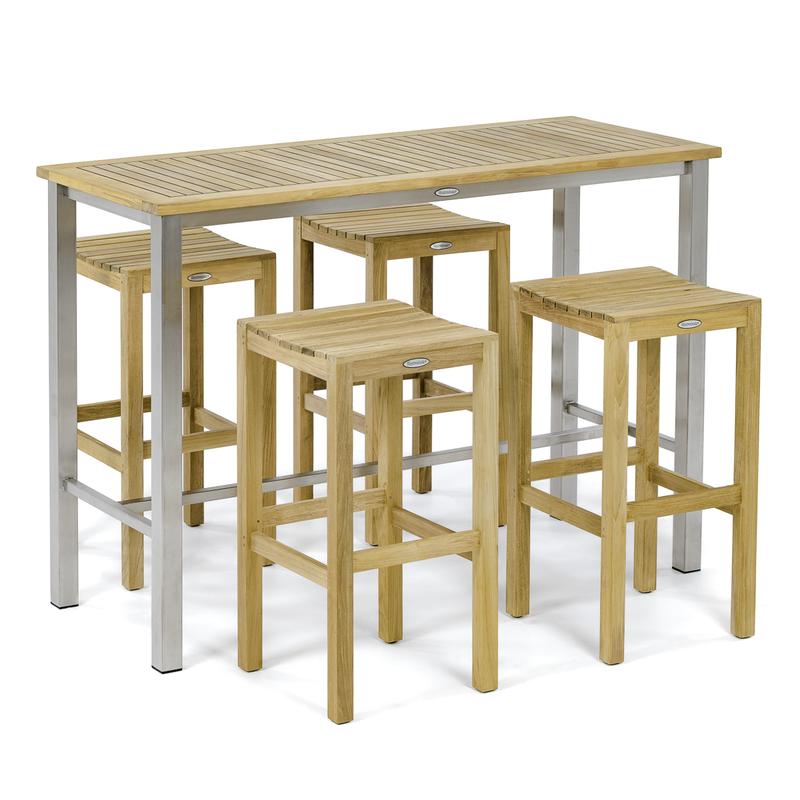 alt="70630 Vogue Somerset 7 piece Backless Bar Set angled view on white background"