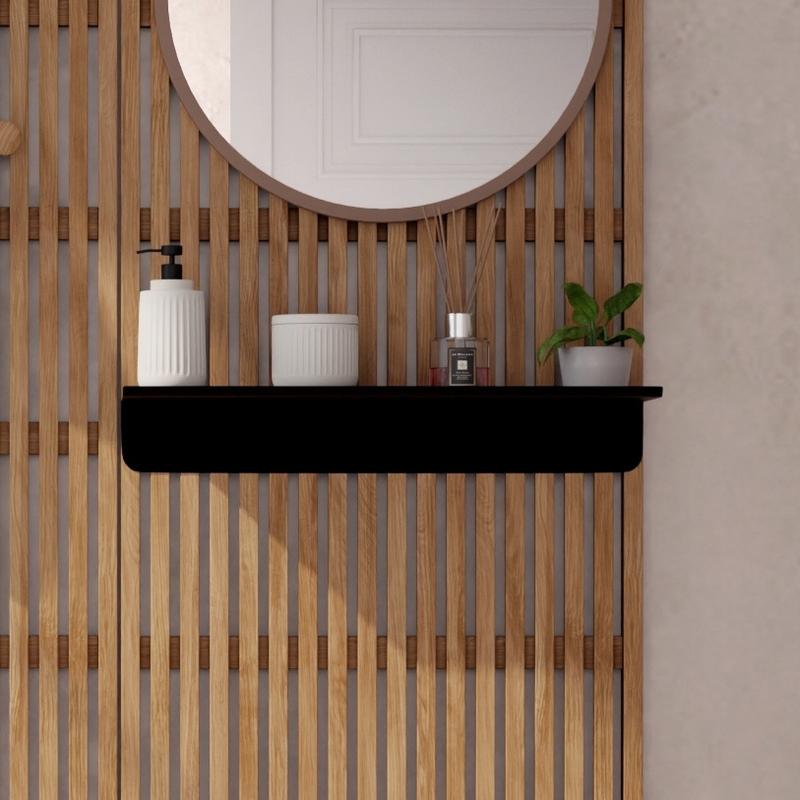 alt="Aluminum Wall Panel Shelf - Picture B"
