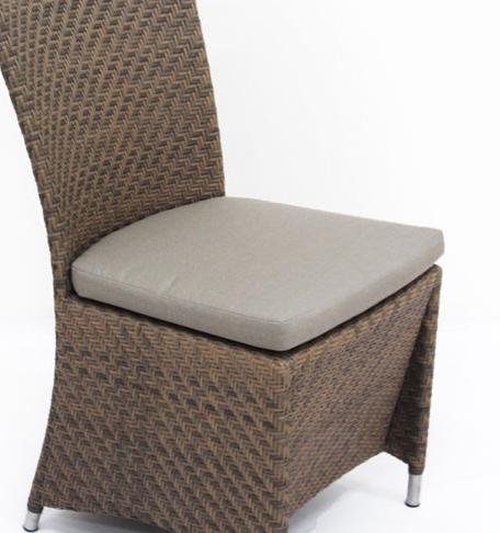 79002MTO Valencia Side Chair Cushion on Valencia Side Chair in angled view on white background 