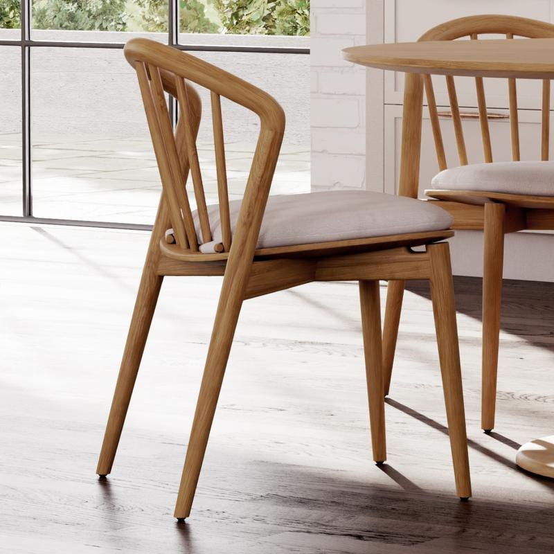 alt="Dahlia Teak Side Chair - Picture E"