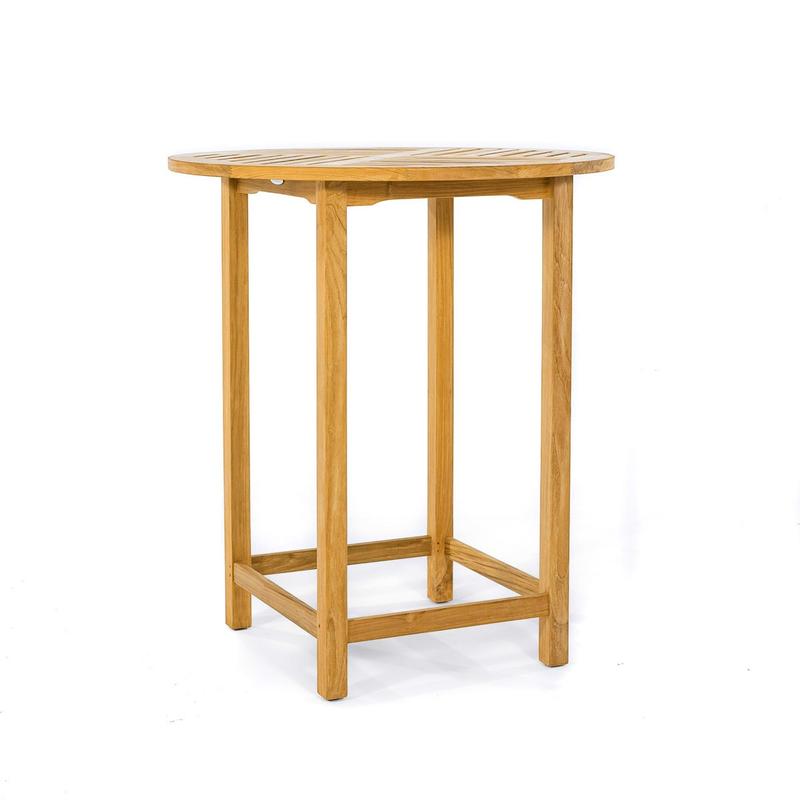 alt="Somerset 3 ft Round Teak Bar Table - Picture A"