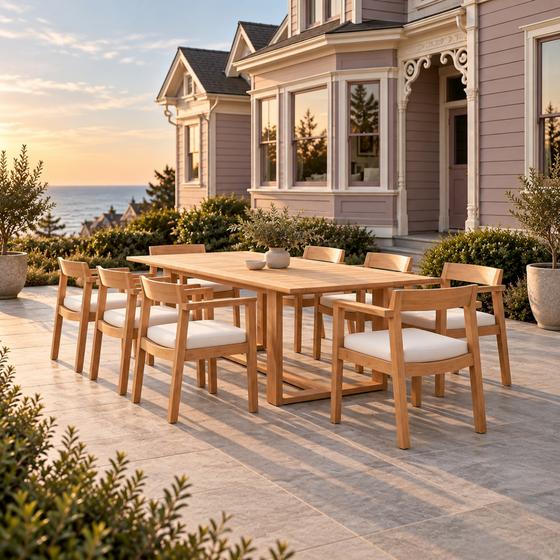 Horizon 9 pc Teak Dining Set