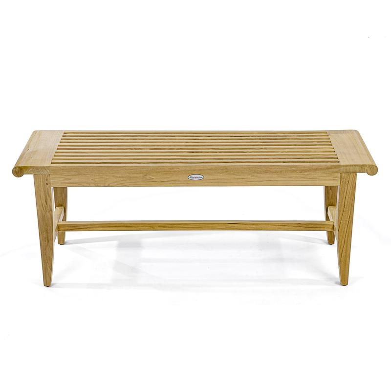 alt="4 ft Laguna Teak Backless Bench - Picture K"