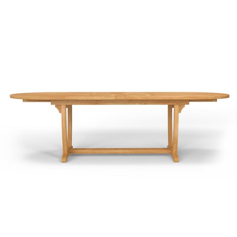 alt="Montserrat Teak Extendable Oval Dining Table - Picture C"