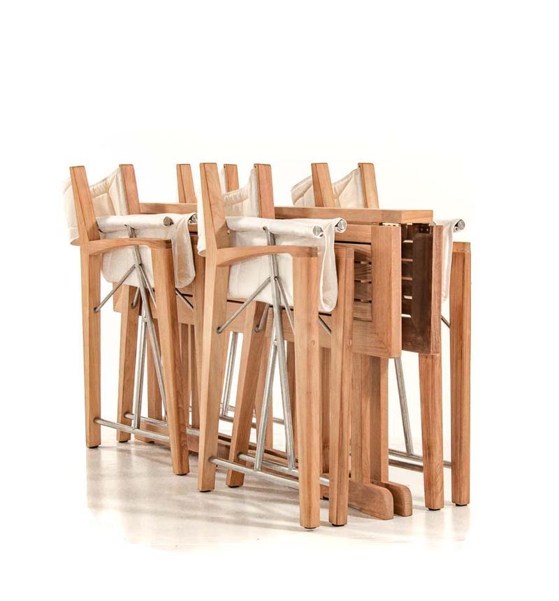 alt="70471 Odyssey Nevis Folding Dining Set completely folded on white background"