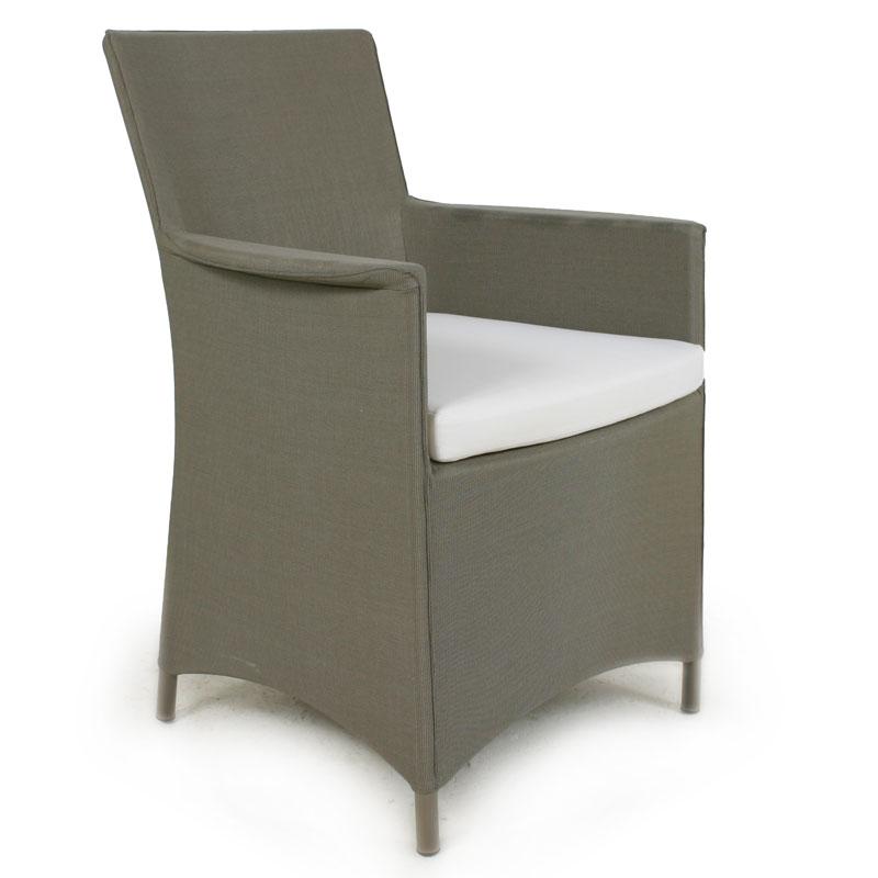 29003S Apollo Armchair blemished with wax stains on chair arm angled on white background