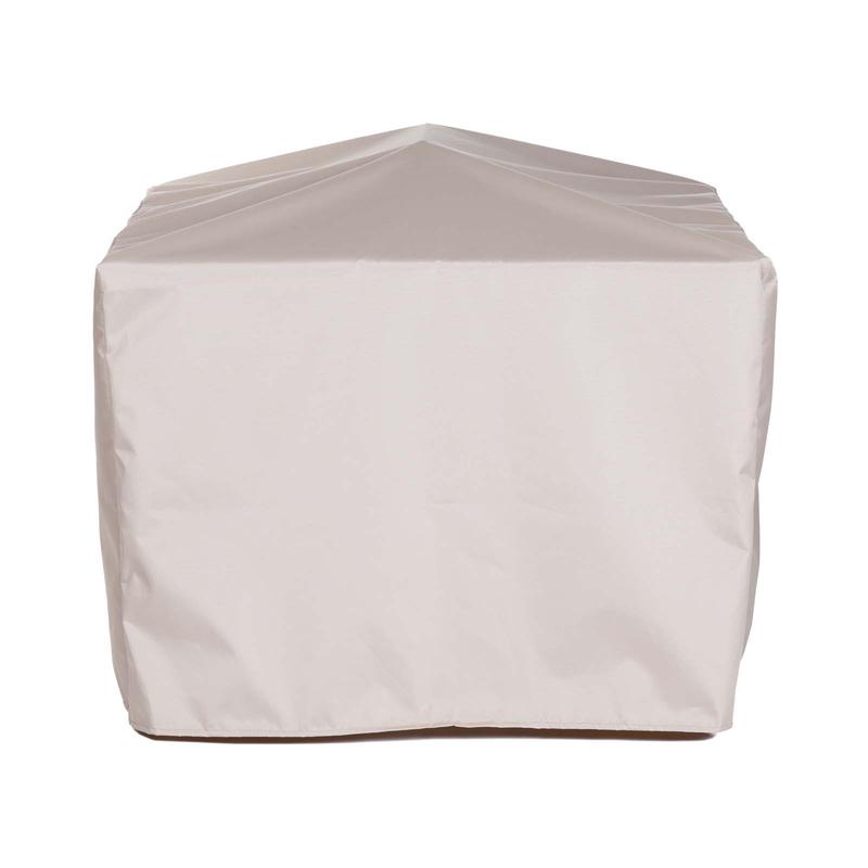 alt="68603 Teak 24 inch Shower Stool Cover for 18603 Teak 24 inch Shower Stool side view on white background"