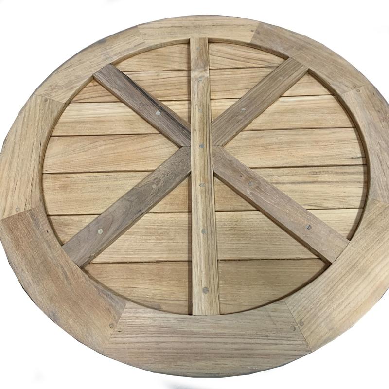 alt="Vogue 36 inch Round Teak Table Top - Picture C"