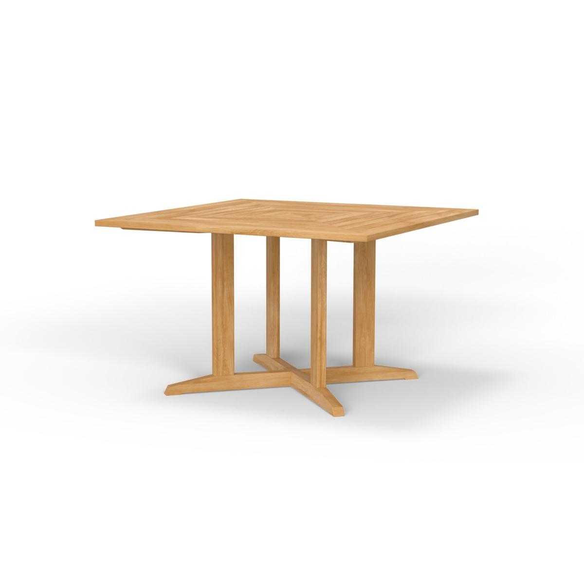 Pyramid 48 in Square Teak Outdoor Dining Table — picture A