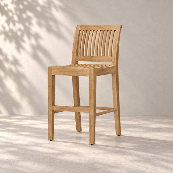 Laguna Teak Counter Stool