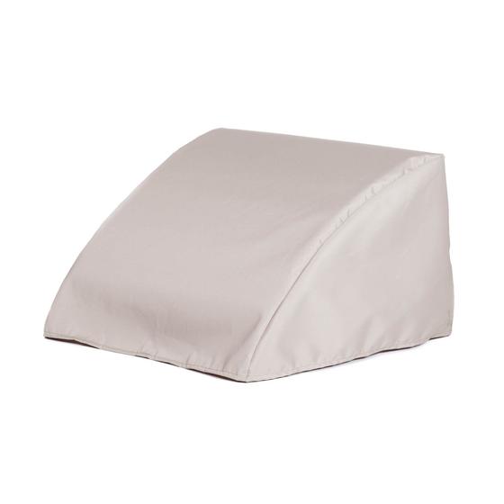68607 Adirondack Footrest Cover for 18607 Teak Adirondack Footrest side angled view on white background