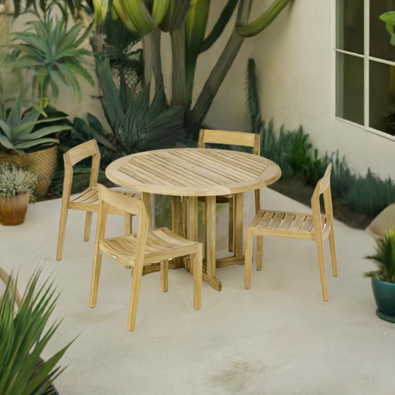 alt="Barbuda Horizon Teak Dining Set - Picture B"