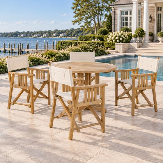 5 pc Barbuda Director Chair Dining Set
