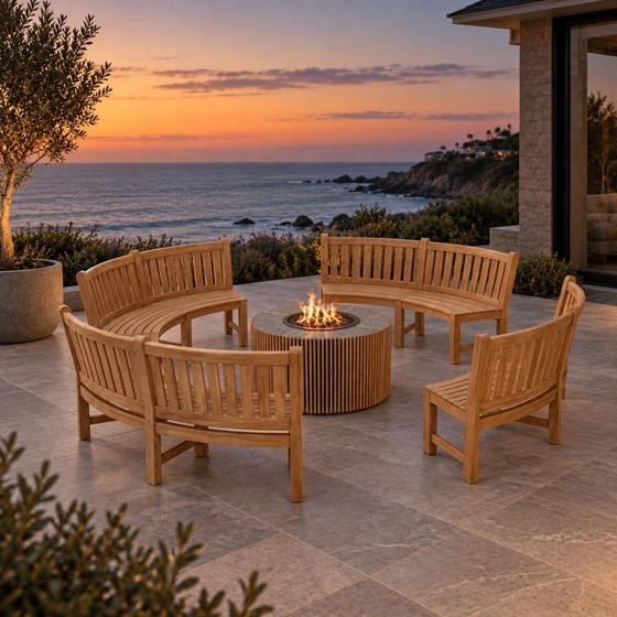 Agora Fire Table Buckingham Set
