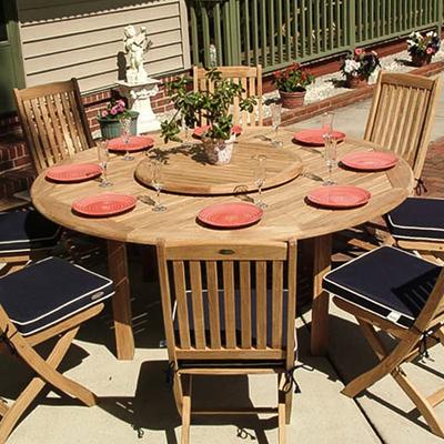 9 pc Buckingham Barbuda Teak Dining Set