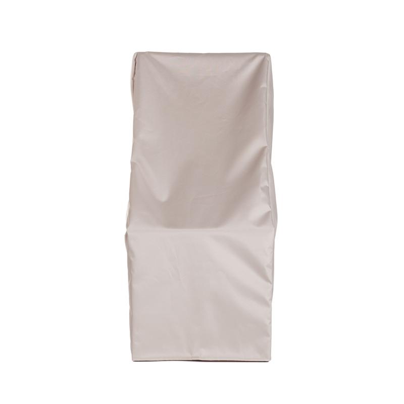 alt="61315 Veranda Side Chair Cover for 11315 Veranda Teak Side Chair side view on white background "