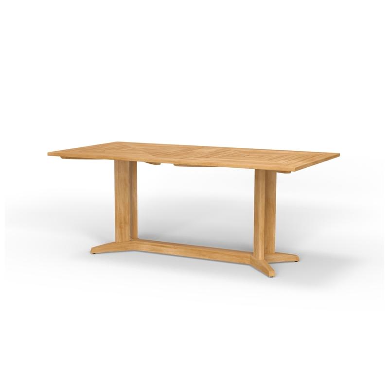 alt="6 ft Pyramid Rectangular Teak Dining Table - Picture A"