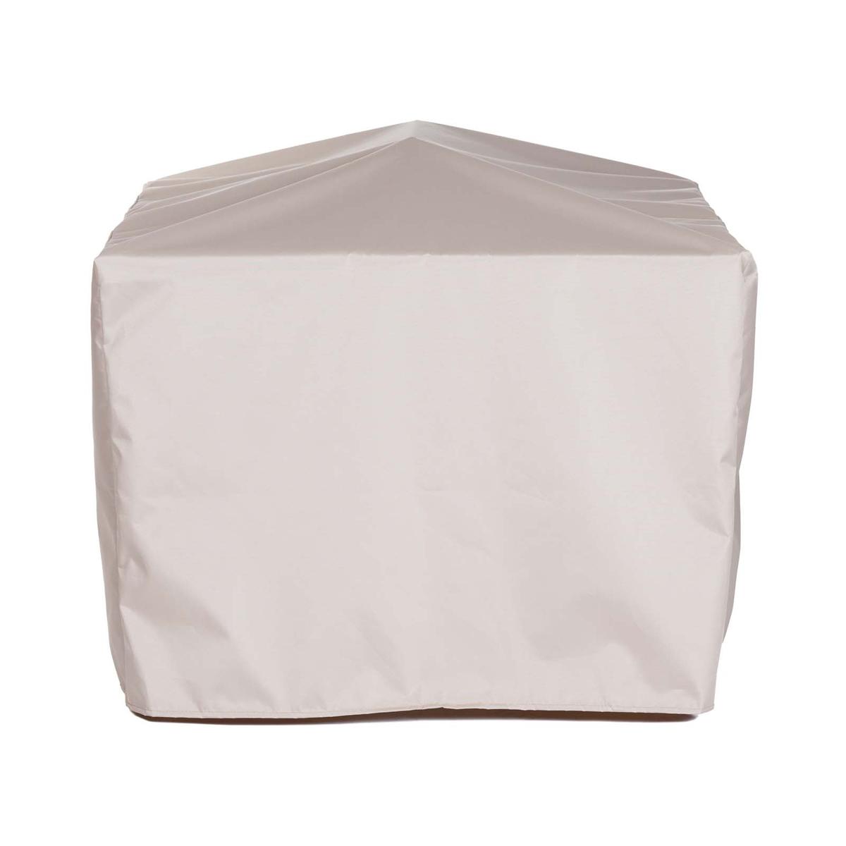 68132 Cube Planter Cover for 18132 Teak Cube Planter side view on white background