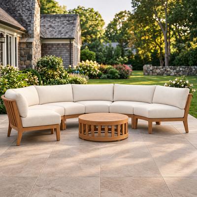 4 pc Kafelonia Round Sofa Set