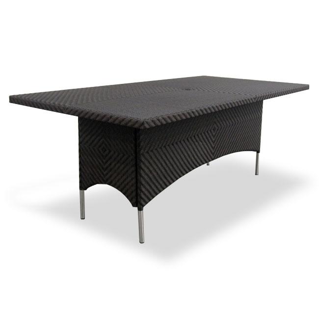 alt="70294 Laguna Valencia dining table side angled on white background"
