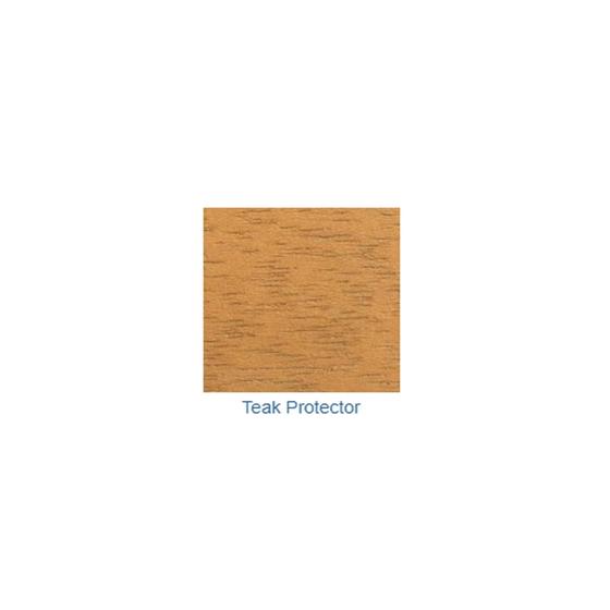 TPSAMPLE Teak Protector on teak Sample on white background