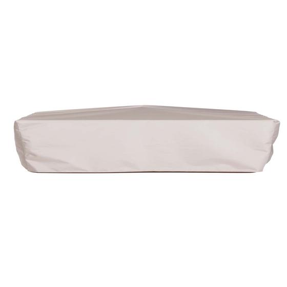 63955CO Swinging Bench Top Canopy Only Cover for 13955CO Swinging Teak Bench Top Canopy side view on white background 