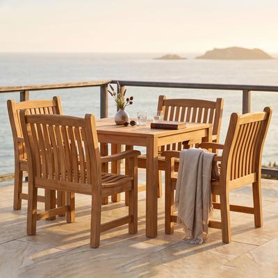 Veranda 5 pc Square Teak Dining Set