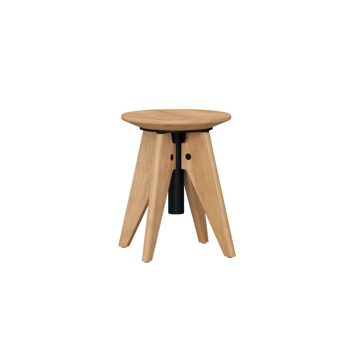 Nexus Teak Swivel Stool — picture A
