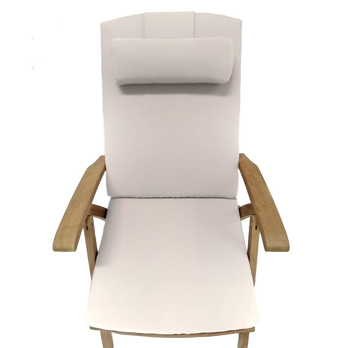 image of 72569SBMTO canvas color seat and back cushion on a Barbuda Recliner