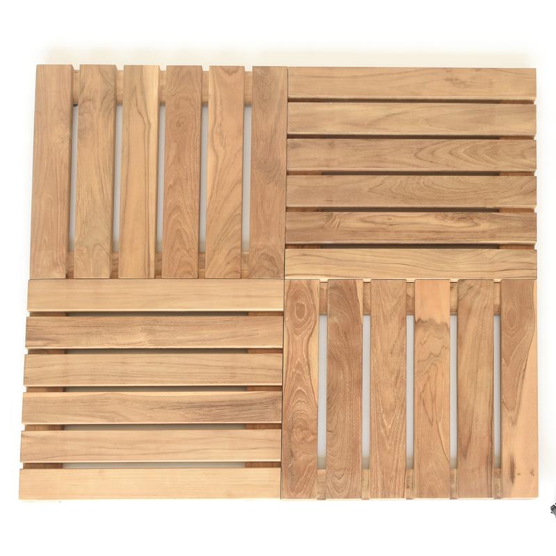 alt="1 Carton 18490 Callebotise Teak Floor Tiles - Picture K"