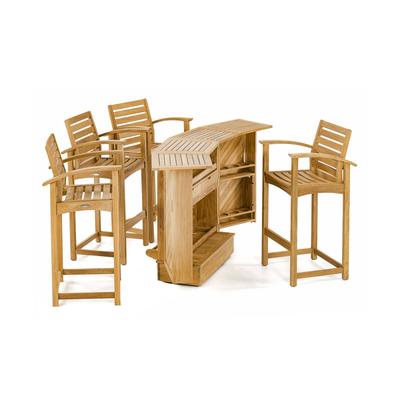 Somerset 5 pc Teak High Bar Set