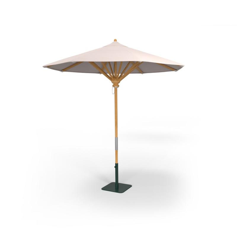 alt="67540F 8 Ft Round Umbrella Cover showing closeup of water droplets on the repellant material of cover on white background"