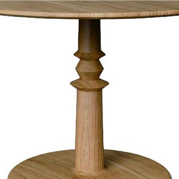 4 ft Dahlia Round Teak Dining Table Leg — picture A