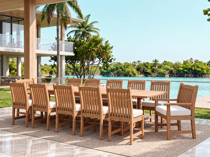 Grand Veranda 13 pc Teak Dining Set