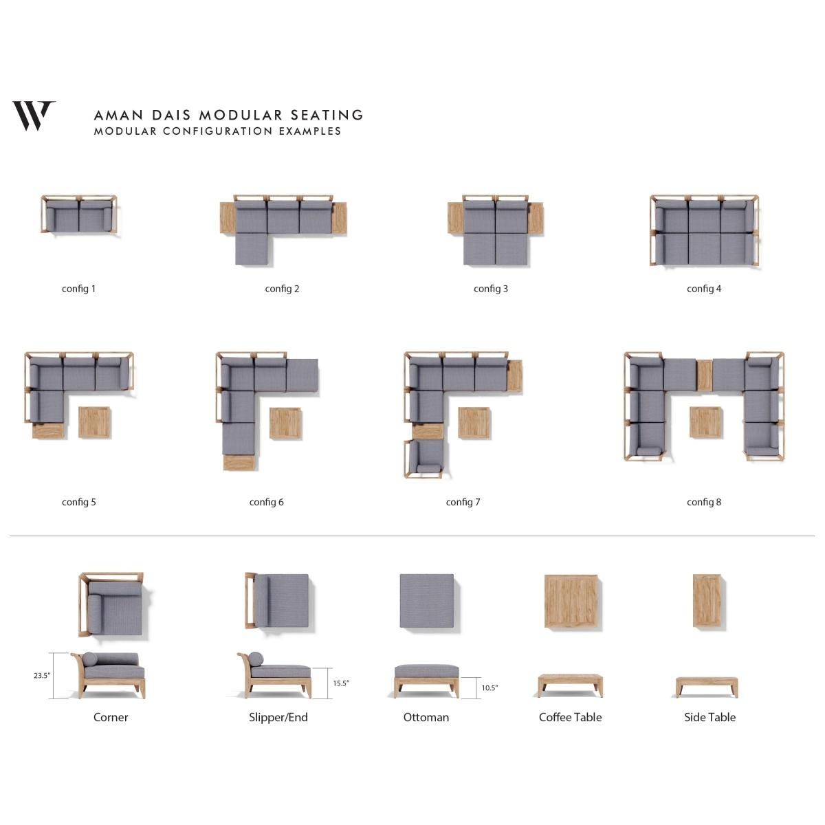 Aman Dais Modular Seating — picture A