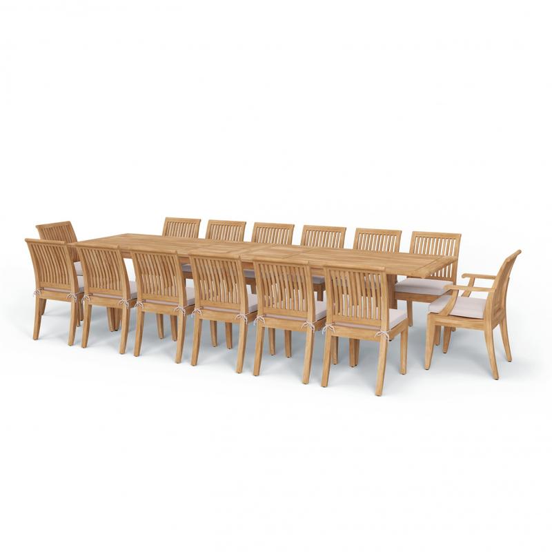 alt="Grand Laguna 15 pc Teak Dining Set - Picture B"