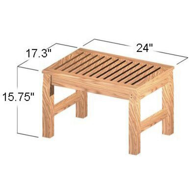 alt="18603 Brunswick teak 24 inch stool angled view autocad on white background"