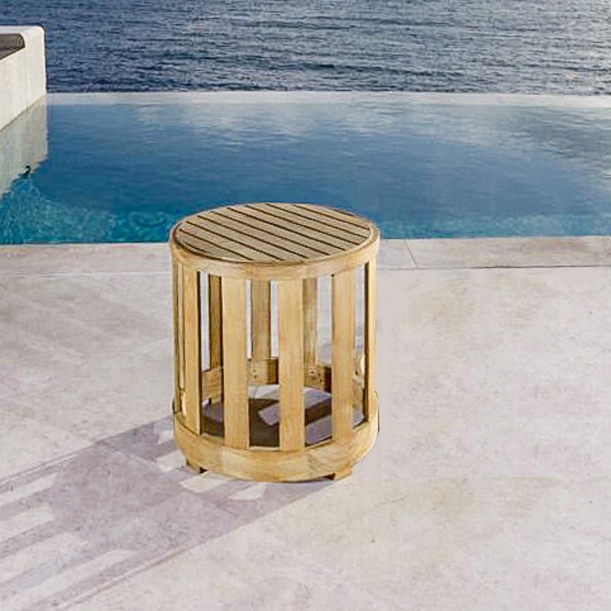 Kafelonia Teak Side Table — picture A