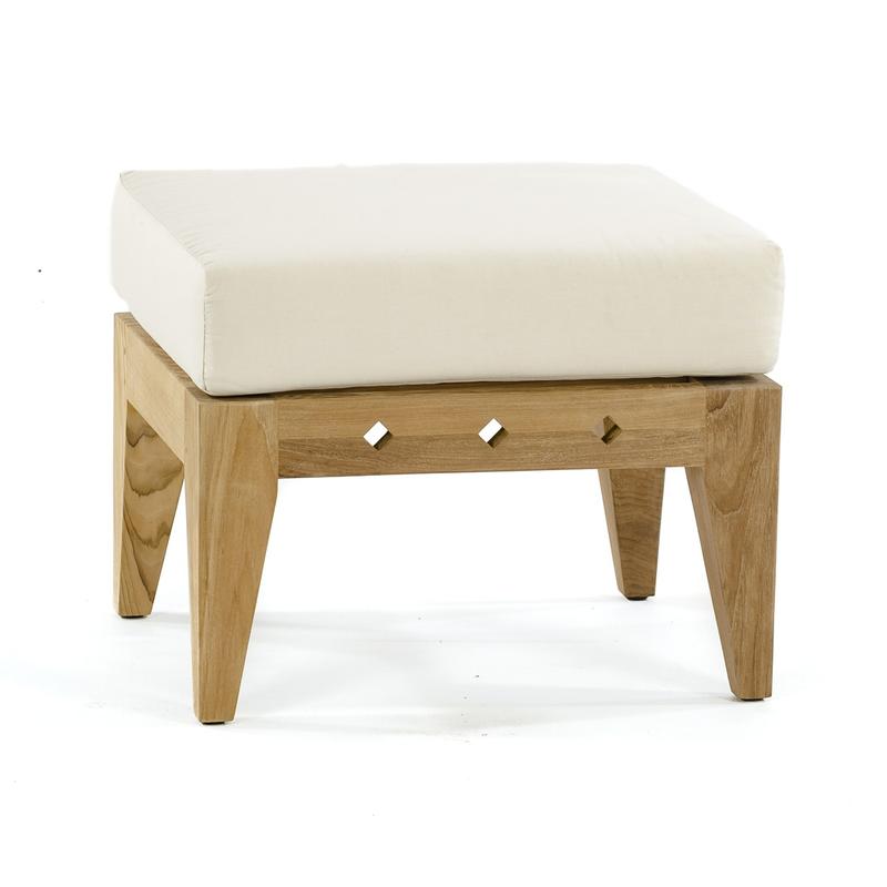 alt="Craftsmen Teak Square Ottoman - Picture C"