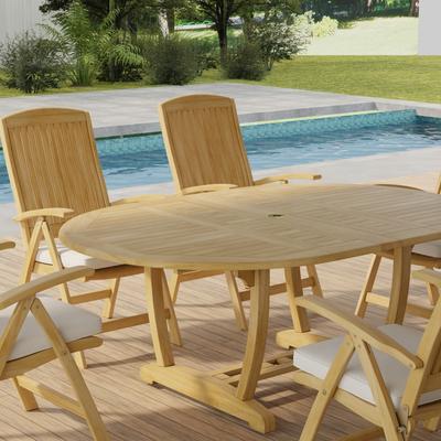 7 pc Martinique Barbuda Recliner Dining Set