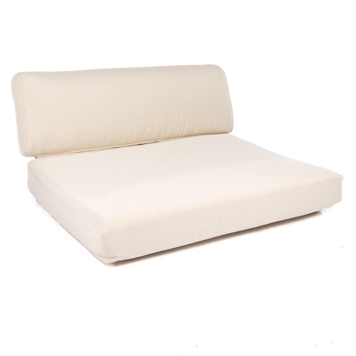 image of 72343MTO Maya Slipper Chair Cushion in canvas color on white background