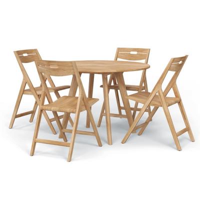 Surf Round Teak Dining Set for 4