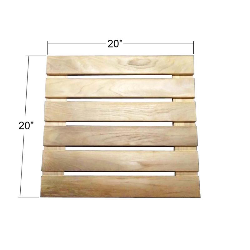alt="1 Carton 18490 Callebotise Teak Floor Tiles - Picture M"