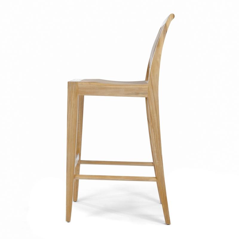 alt="Square Laguna Teak Barstool Set - Picture L"
