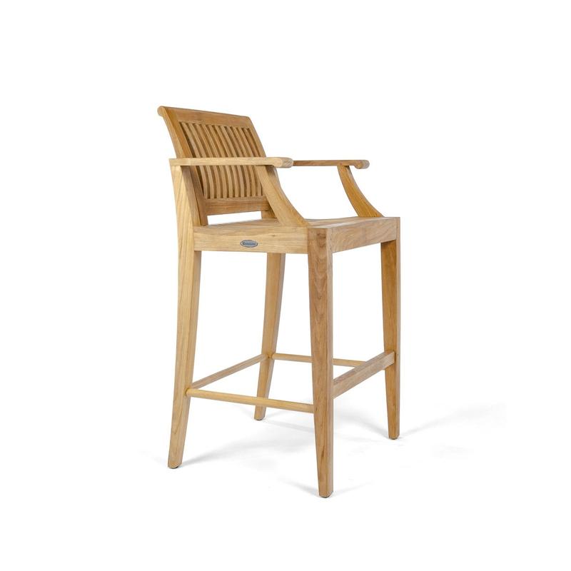 alt="12910 Laguna Teak Bar Stool angled on white background"