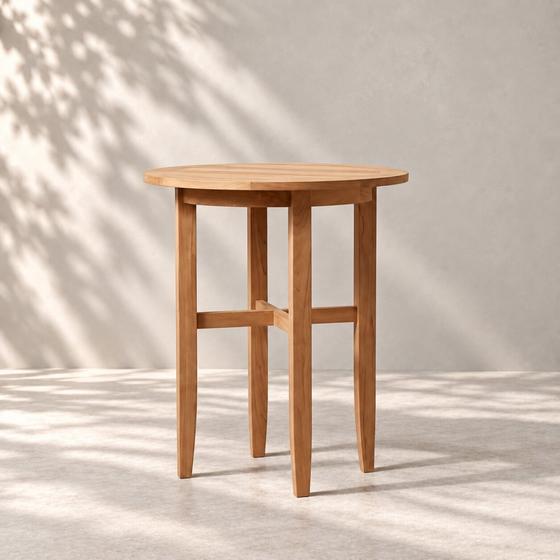 Laguna Round Teak Bar Table