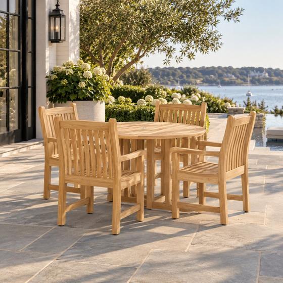 5 pc Veranda Barbuda Teak Dining Set